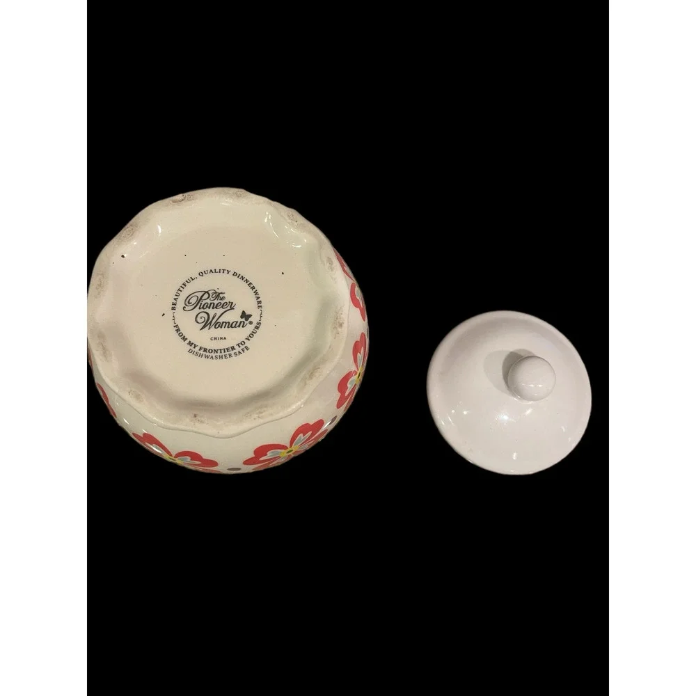 The Pioneer Woman Sugar‎ Bowl with Lid Flea Market Floral